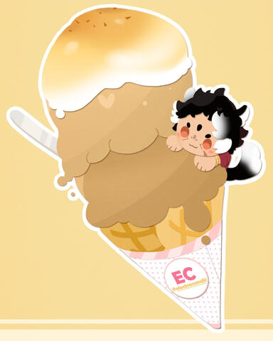 apollo ice cream - art by electrocandii